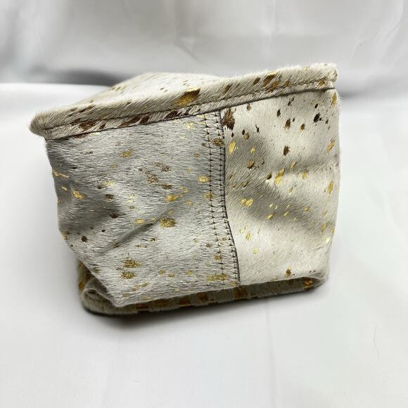 Amazon.com: Myra Bag Sandy Cowhide Purse - Small Handcarry  Myra Bag Cowhide Insert Organizer Ivory Hair On Leather Gold Animal Print